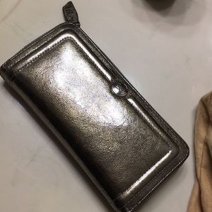 Silver COACH wallet